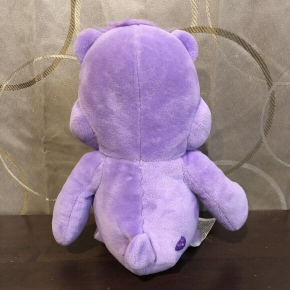 Care Bears Share Bear Purple Plush Stuffed Animal Toy 9" Basic Fun Lollipops Toy - Picture 4 of 11